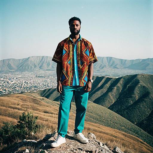 Stylish Ankara Fashion on Mountain