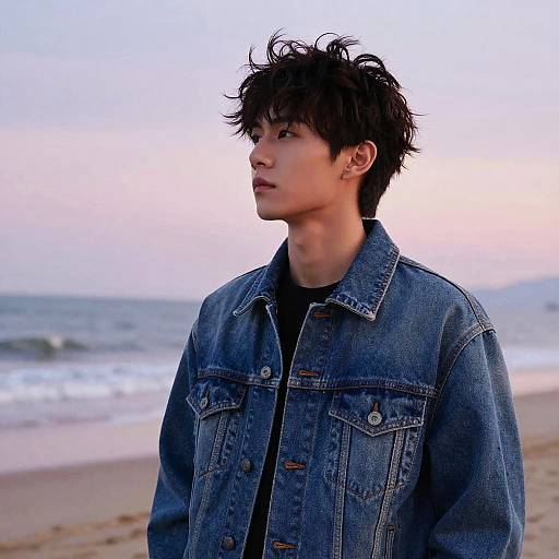 Wavy Mohawk Beach Fashion Editorial