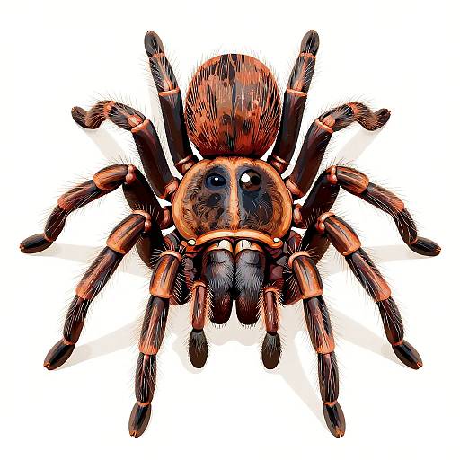 Lifelike Vector Tarantula Art