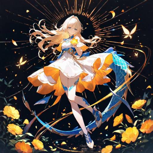 Magical Girl in Shimmering Blue Scales Magical Girl in Shimmering Blue Scales