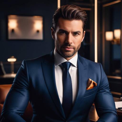Confident Businessman in Luxurious Office