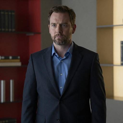 Intense Portrait of a Businessman