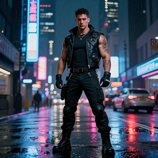 Futuristic Urban Masculine Hero