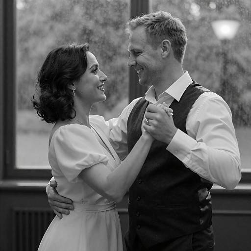Joyful Dance of a Happy Couple