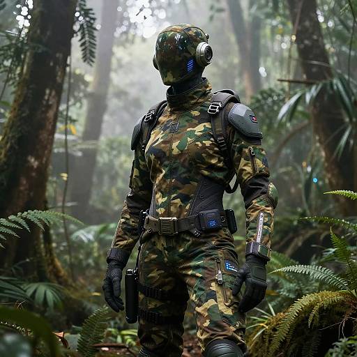 Futuristic Adaptive Camouflage Suit