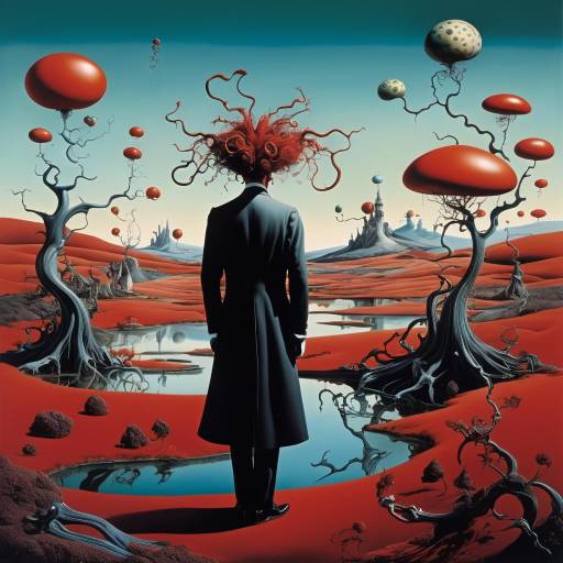 Surreal Artistry in Whimsical Landscape Surreal Artistry in Whimsical Landscape