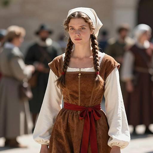 Young Woman in Renaissance Faire Costume