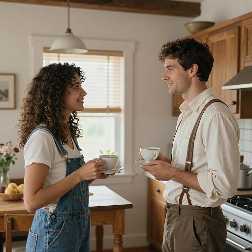 Charming Rustic Kitchen Interaction