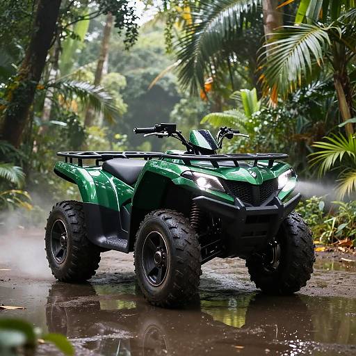 Emerald Green Sport Quad Bike