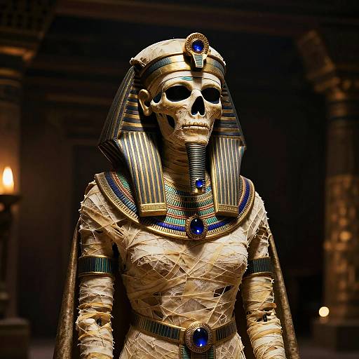 Realistic Ancient Queen Mummy Portrait