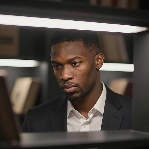 Intense Portrait of a Young Man