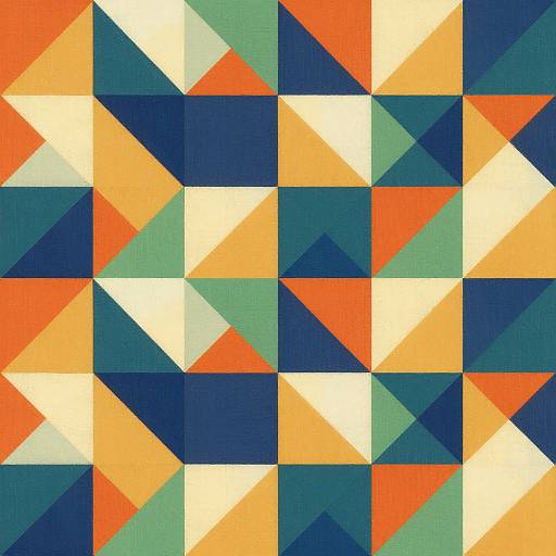 Abstract Geometric Seamless Pattern