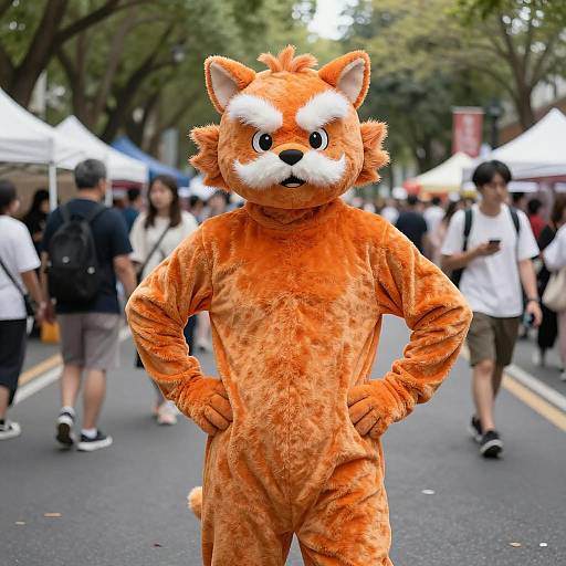 Vibrant Cosplay Festival with Lorax Costume