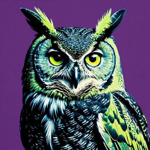 Surreal Mystical Owl Artwork