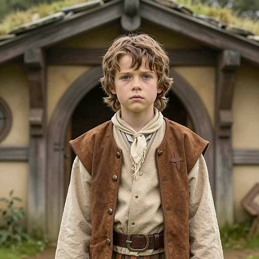 Young Hobbit Inspired Costume Photography