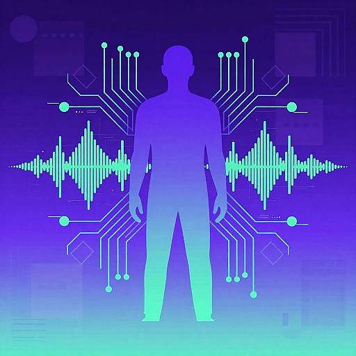 AI Techno Concert Poster Design