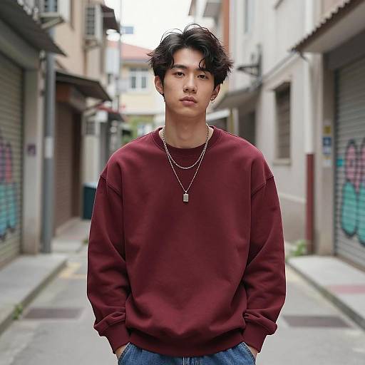 Urban Kung Fu Style Portrait in Alley