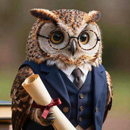 Distinguished 3D Owl Scholar