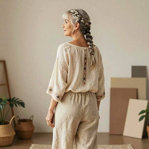 Senior Artist with Fishtail Braids