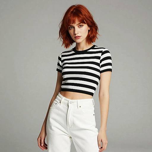 Confident Woman with Vibrant Red Hair