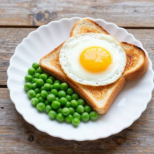 Sunny-Side-Up Egg on Grilled Toast