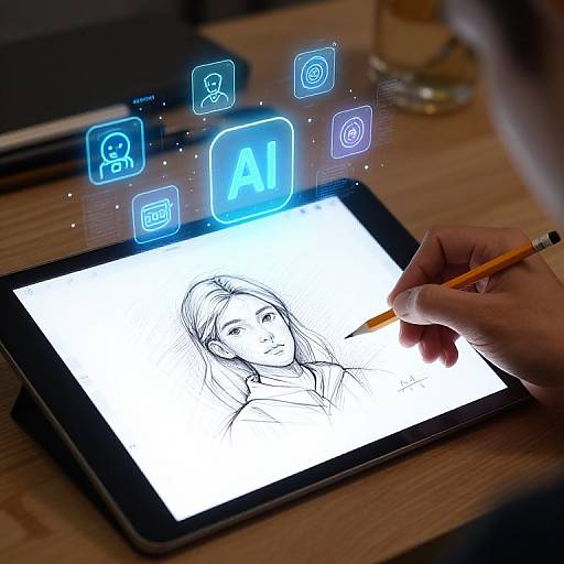 Sketch to AI Workflow Illustration