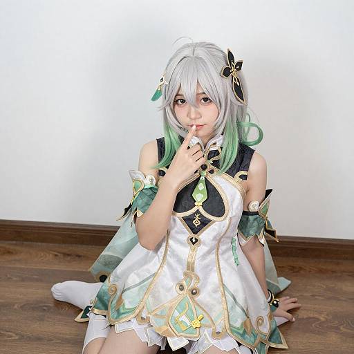 Young Woman in Fantasy Dress