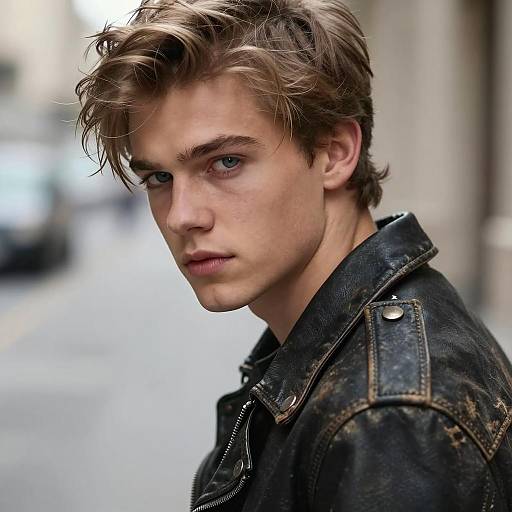 Intense Portrait of a Young Man