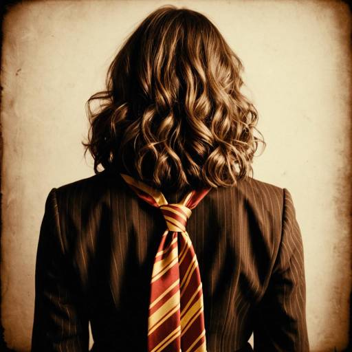 Woman in Harry Potter Inspired Outfit with Back View