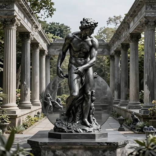 Ultrarealistic Neoclassical Greek Garden