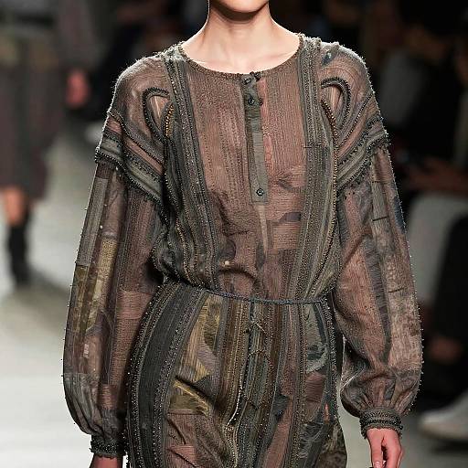 Intricate Layered Fashion Runway Style
