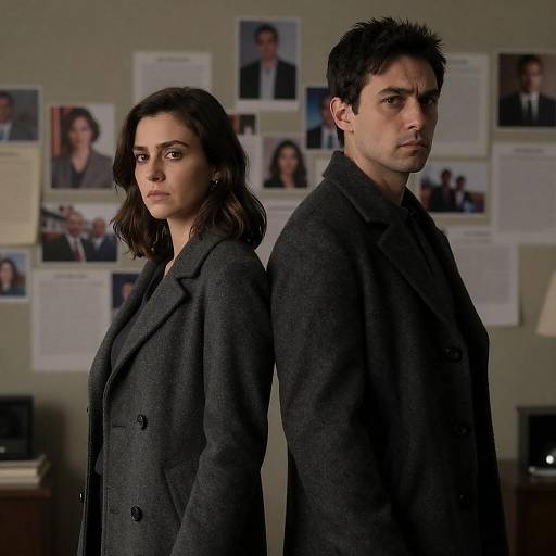 Back-to-Back Couple in Dim Lighting