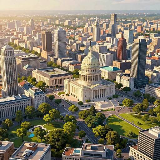 Urban Capital City Generator Scene