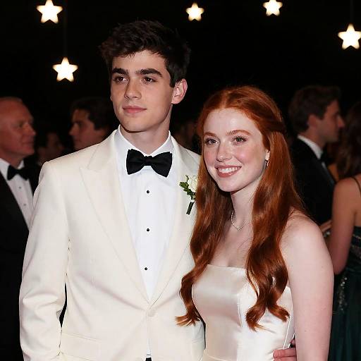 Elegant Couple at Formal Event Photograph