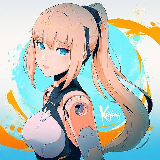 Illustration of Arnval, busou shinki in the style of Koyorin