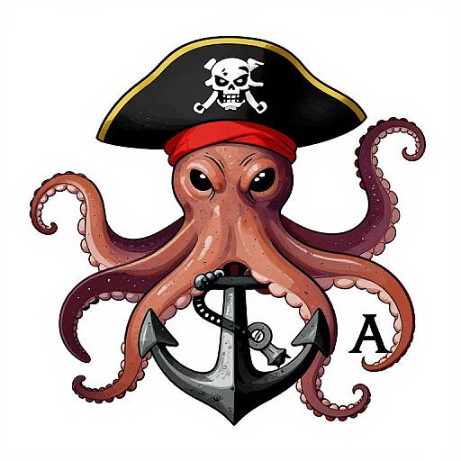 Pirate Legend Family Crest Design