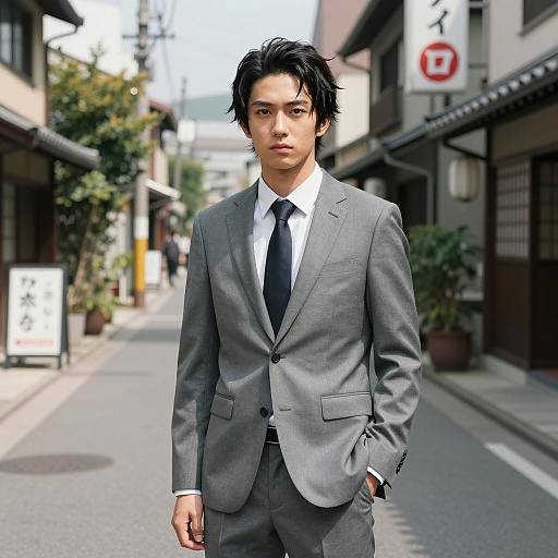 Urban Elegance: Tanjiro Inspired Portrait