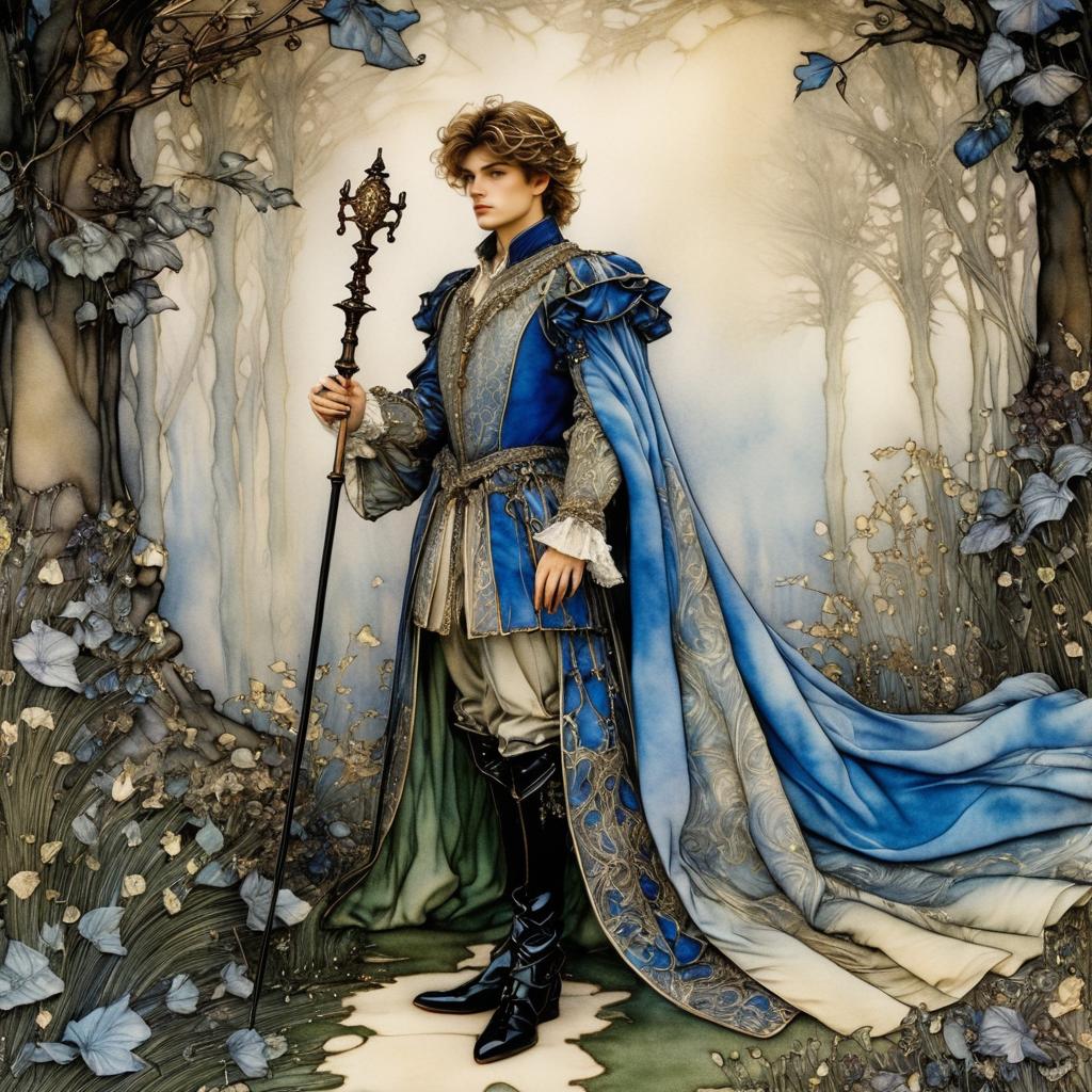 Dreamy Prince in Rackham Fairy Tales