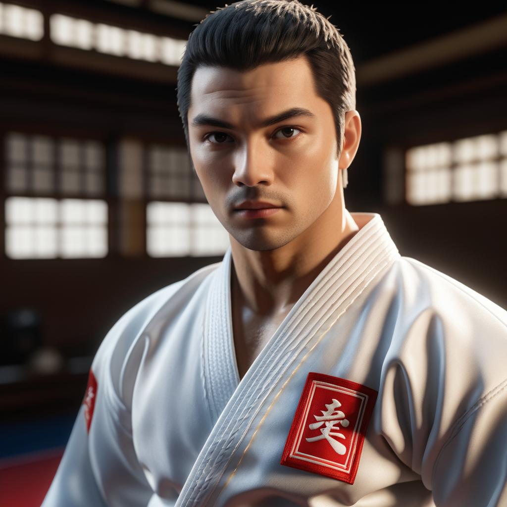 Photorealistic Ken in Karate Gi