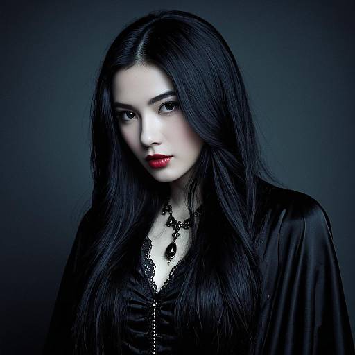 Elegant Female Vampire Portrait