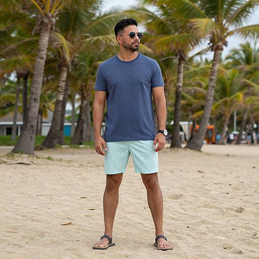 Vibrant Summer Beach Portrait