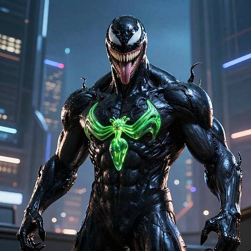 Futuristic Venom Bio-Organic Muscle Suit