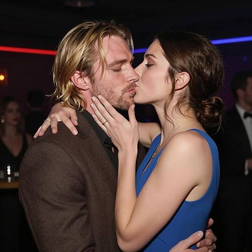 Intense Moment in a Dim Nightclub