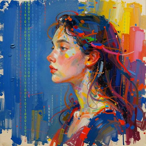 Digital Muse Inspiring Artistic Creation