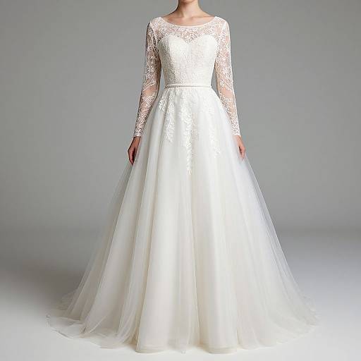Elegant Ivory Long Sleeve Prom Dress