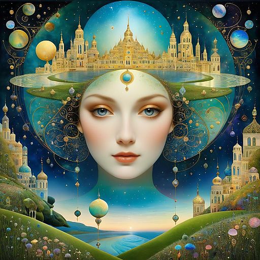 Surreal Dreamscape of Divine Creation Surreal Dreamscape of Divine Creation