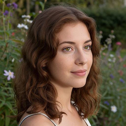 Serene Southern European Woman Portrait