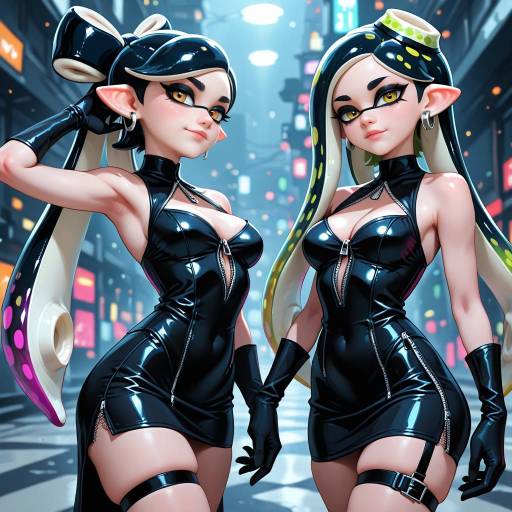 Charming Girls with Tentacle Hair