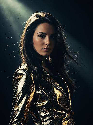 Photorealistic Pop Star Girl Portrait