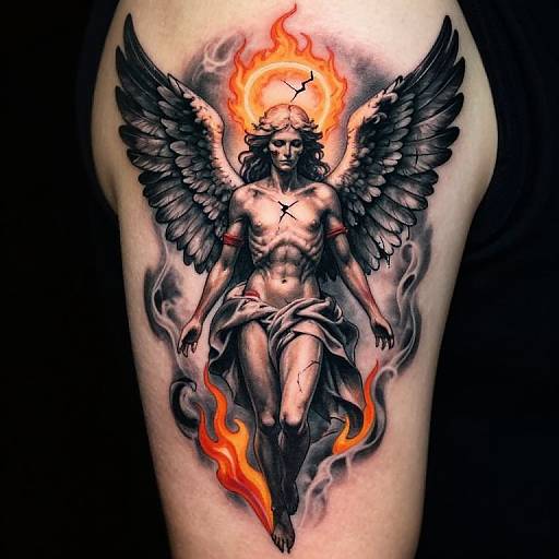 Vivid Angel of Death Tattoo